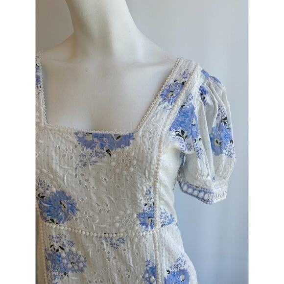 LoveShackFancy Reggie dress in morning mist sz 6 - Picture 3 of 14